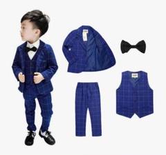 35. 男の子　120cm フォーマルスーツ キ子供服 スーツセット 4点