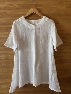 刺繍デザイン チュニック【F】コットン