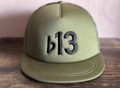 FLAT THIRTEEN 'CAP'キャップ グレー灰 b13 ♭13 フラット