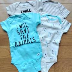 新品 Gerber ロンパース 4枚セット 新生児