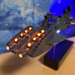 O*u様 3回目出品！宇宙戦艦ヤマト 白色彗星帝国超巨大戦艦 電飾