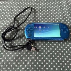 【動作品】PSP-3000 ブルー　本体、充電器付き