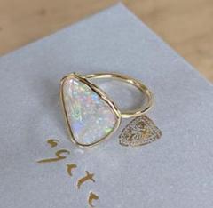 【タイムセール16時まで】☆agete ☆一点もの☆プレシャスオパールリング タイムセール16時まで】☆agete ☆一点もの☆プレシャスオパール