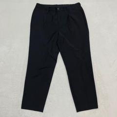 テーパードパンツ スラックス ウエストゴム ストレッチ 無地 お仕事 通勤 M