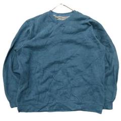 VANHEUSEN 無地 長袖スウェット 薄手 Vガゼットトレーナー裏起毛c56