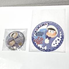 おそ松さん × GiGO コラボカフェ　コースター　缶バッジ　カラ松　一松