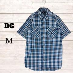 DC ディーシー 半袖シャツ M チェック柄 カジュアル 薄手