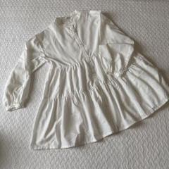 AND YUA ANY ホワイトティアードシャツ 160cm