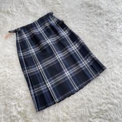 美品　グレンネイビス チェック ラップスカート　L クリーニング済