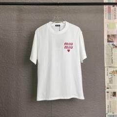 MIUMIU ミュウミュウ 今季　半袖Tシャツ　美品 Amazon.co.jp: [MIU MIU] ミュウミュウ 半袖 Tシャツ 並行輸入品