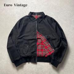 イギリス製vintageスイングトップブルゾンブラックハリントンジャケット短丈