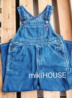 ミキハウス miki HOUSE デニム オーバーオール 日本製 100