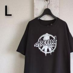 古着　Hanes　カンナビス　ASCEND　Tシャツ　ブラック　L