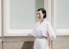 ritsuko karita シアー　Tシャツ　アシンメトリー　リツコカリタ 未使用タグ付き ritsuko karita「羊文学」コラボ シアースリーブ