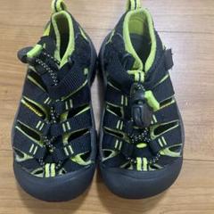 KEEN 防水サンダル 9 US ブラック/ライム
