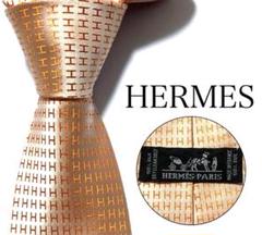 HERMES ネクタイ ハイブランド ファソネ サーモンピンク 光沢 HERMES ネクタイ ハイブランド ファソネ サーモンピンク 光沢