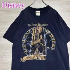 レア Disney ディズニー タワーオブテラー Tシャツ フェード ブラック Disney(ディズニー) / 90s/TOWER OF TERROR/タワーオブテラー/T