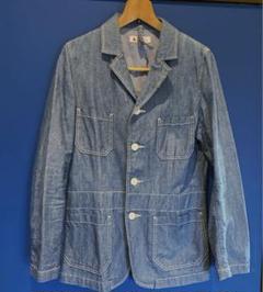 DUFFER ダファー　チンスト変形ポケット　親子ヒッコリーカバーオール DUFFER ダファー チンスト変形ポケット 親子ヒッコリーカバーオール