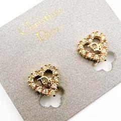 2621-3 極美品✨Dior　イヤリング　CD ロゴ　希少　刻印