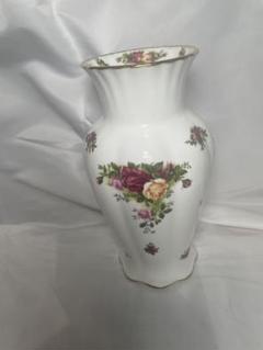 ロイヤルアルバート　オールドカントリーローズ　花瓶　フラワーベース Vintage Royal Albert 