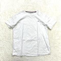 【トミーヒルフィガー】半袖Tシャツ ロゴ 白T 無地 カジュアル 夏 綿100%
