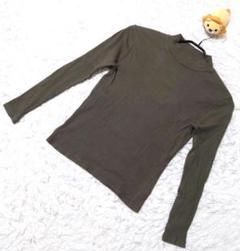 ユニクロ/レディース/トップス/ハイネック/伸縮素材/グリーン 長袖【M
