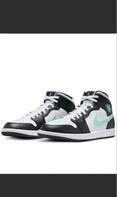 Nike Air Jordan 1 Mid ブラック/ミント