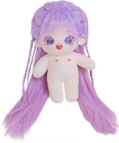 新品未使用✨着せ替え ぬいぐるみ niannyyhouse 20cm 紫色の髪