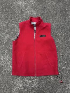 Burberry reversible フリースベスト