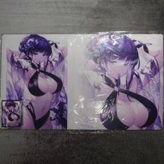 β1 原神 水着&リボン 雷電将軍 スリーブ&プレイマット