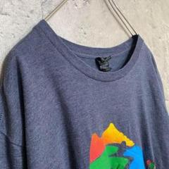 古着 企業系 アメリカ輸入 英文字 プリント Tシャツ 半袖 マルチカラー XL