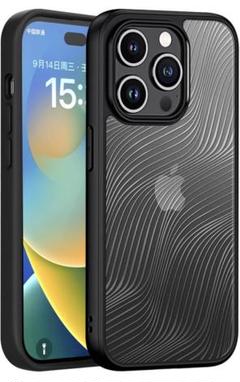 iPhone 15 Pro ケース 滑らかなラインデザイン 半透明 黄ばみ