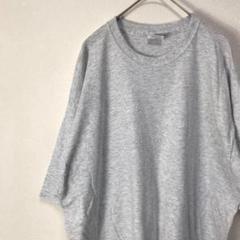 USA古着 jerzees オーバーサイズ 無地 Tシャツ グレー