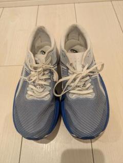 asics S4 新品 26cm 2E 青/白 ストライプシューズ