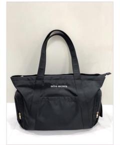 川崎希プロデュース　selva secreta ナイロン製 黒 トートバッグ Selva secreta 川崎希ブランド トートバッグ アンティミンス