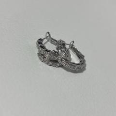 セルペンティ風　シルバー ダイヤモンド風 オーバルフープピアス 2025年最新】セルペンティ ピアスの人気アイテム - メルカリ