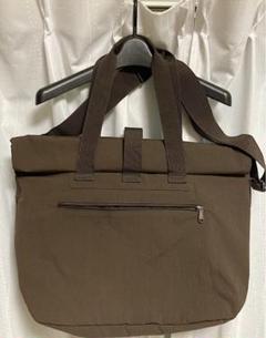 【新品・未使用・タグ付】ユニクロU ロールバッグ ダークブラウン ユニクロU】 ロールバッグ ダークブラウン タグ付未使用品