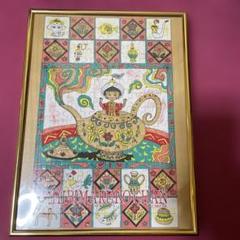 ちびまる子ちゃん　ジグソーパズル　にんぎょの唄　完成品　額あり ちびまる子ちゃん ジグソーパズル にんぎょの唄 完成品 額あり