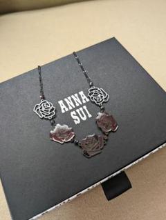 アナスイ　黒　薔薇　ネックレス ANNA SUI 薔薇 ネックレス