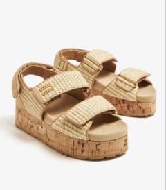✨輝くビジュースタッズ✨ミュウ ミュウ miu miu ウッドサンダル