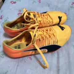 Puma スパイクシューズ イエロー/オレンジ ニトロ