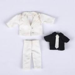 服　スーツ　白　ズボン　ピコニーモP ねんどろいどどーる　オビツ11 ピコドー9