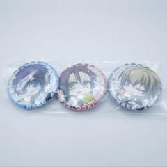 薄桜鬼　ちびキャラ缶バッジ　斎藤・原田・風間3つセット