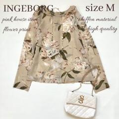 モ*マ様 新品タグ付き　INGEBORG 花柄キルティングジャケット　黒　Lサイ モ*マ様 新品タグ付きINGEBORG 花柄キルティングジャケット黒Lサイ