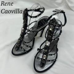 未使用 RENE CAOVILLA ビジューサンダルパンプス 未使用 RENE CAOVILLA ビジューサンダルパンプス