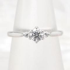 ☆俄☆ ダイヤリング 婚約指輪 0.22ct Pt950 - メルカリ