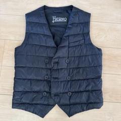 極希少】HERNO×サンリオダウンベストハローキティ黒大きいサイズ46