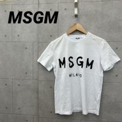 イタリア製 MSGM エムエスジーエム Tシャツ ロゴプリント レディース XS