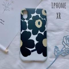 iphone XR 新品 iphoneケース スマホケース 花柄 黒