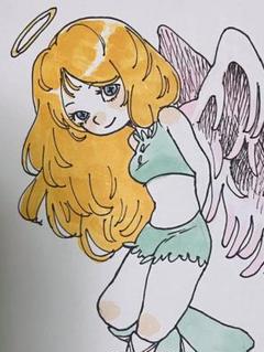 天使のイラスト 原画 自作イラスト